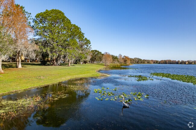 Go fishing or watch the local wildlife along the Rosemont Preserve in the Rosemont neighborhood.