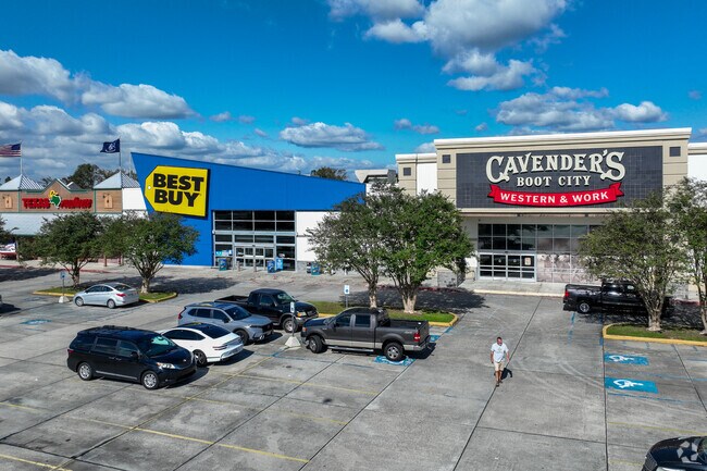 Retailers are a short drive away near The Lakes neighborhood.