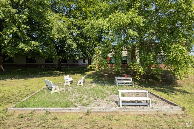 Cliff Park's Acadia Middle School students can enjoy a break outside during lunches.