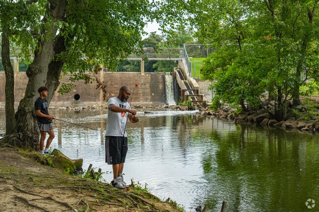 Cast your line in the creek at Silver Lake Park for a day of fishing.