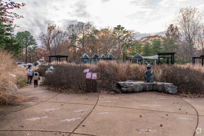 Delano Park features a unique playground and statue garden.