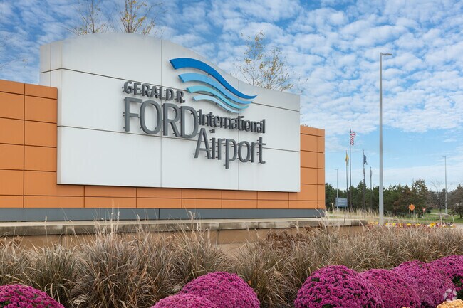 The Gerald R. Ford International Airport is only an hour away from Laketon Township.