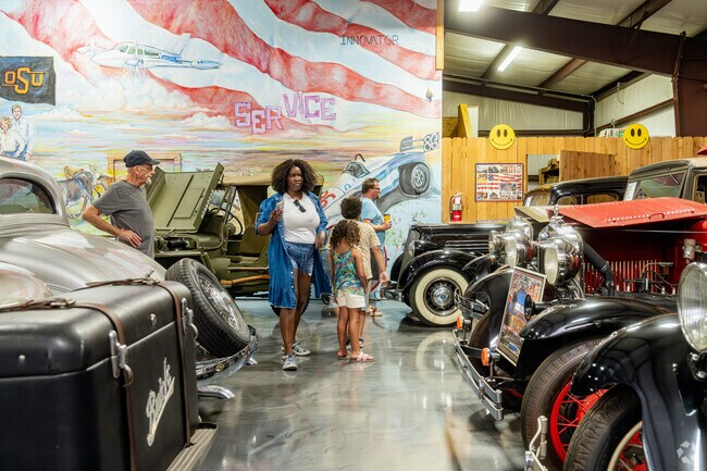 Explore rare and classic cars at Bill's Backyard Classics in the Pheasant Run neighborhood.