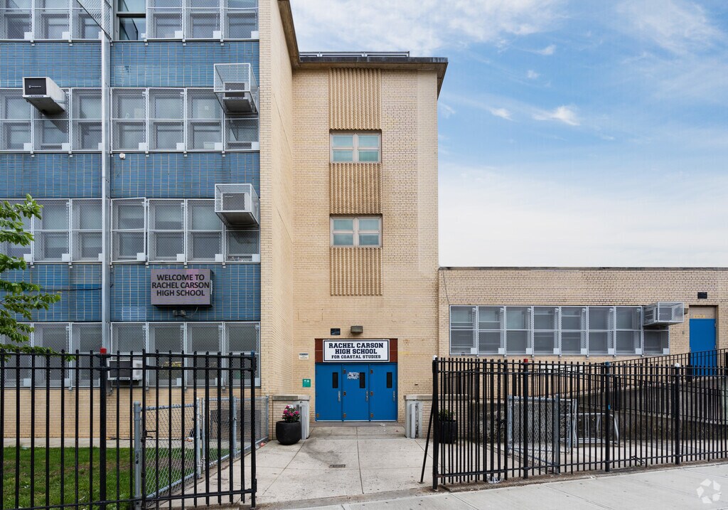 Rachel Carson High School for Coastal Studies is a public high school in Coney Island.