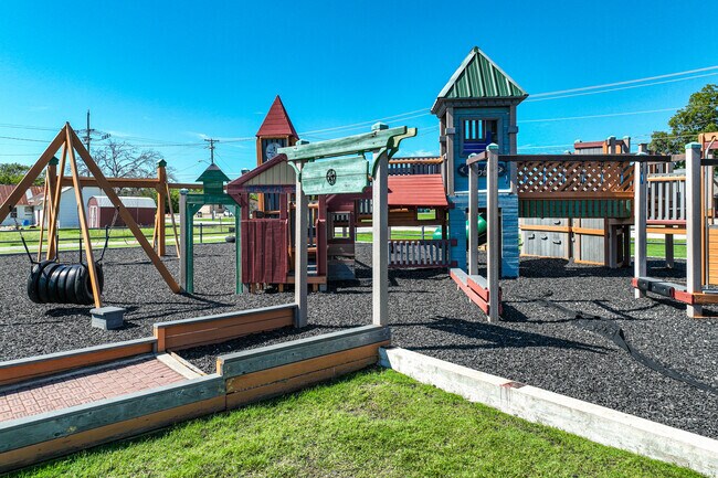 Kids in Ponder can climb around the Eddie Deussen Jr. Park playground.