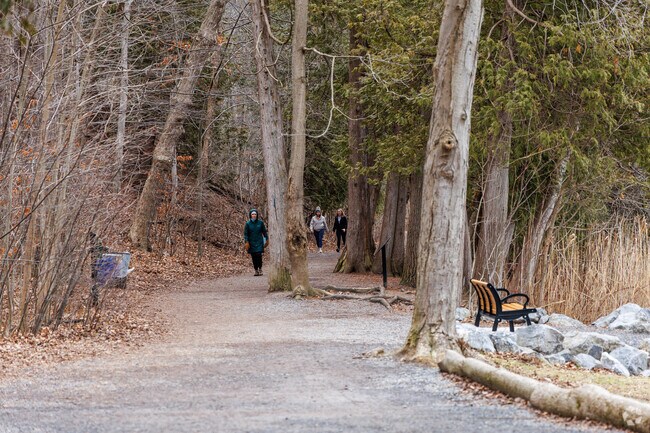 Walk the trail around the lake at Green Lakes State Park in Fayetteville.