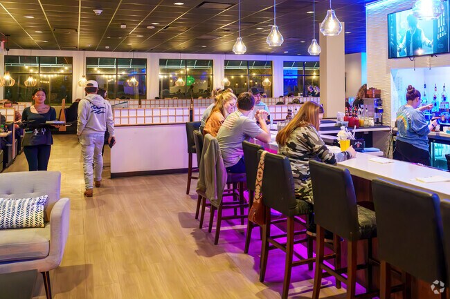 Rosemont residents enjoy dinner at the nearby Ichiban Sushi on a busy Friday night.