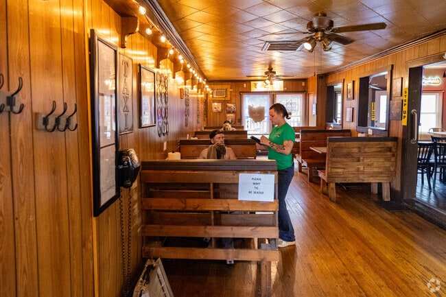 Enjoy classic pub fare at Skinny's Tavern, a local favorite.