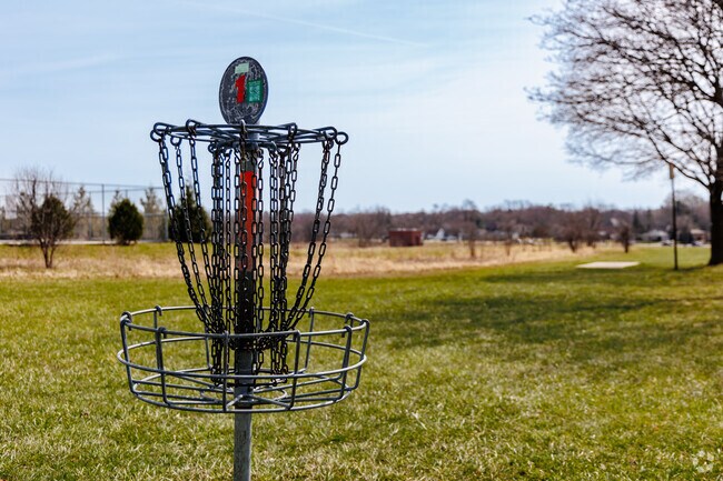Disc golfers flock to Riemer Reservoir to knock out a round.
