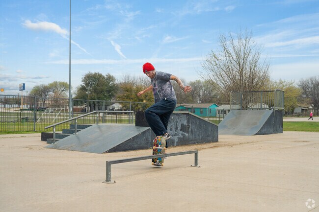 Locals catch thrills and tricks at the skate park at Lake Worth Park.