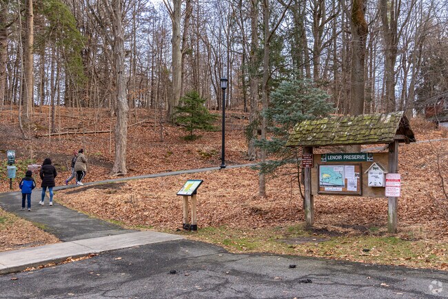 Hiking at Lenoir Preserve in Northwest Yonkers offers scenic trails and nature views.