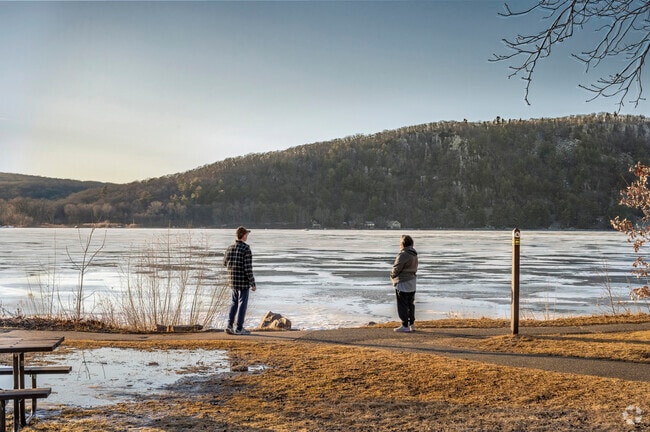 Visitors of Devil's Lake State Park in Baraboo can fish, canoe, or simply enjoy the 360-acre lake.
