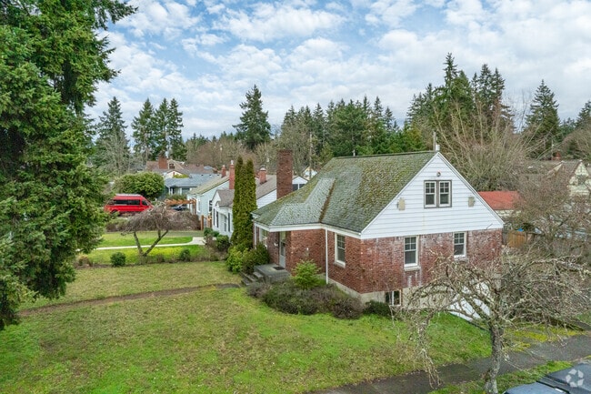 Fircrest is populated by many mid-century and colonial revival homes.