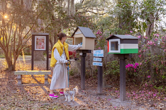 Take a book, leave a book at Groveland-Kensington Park's Little Libraries.