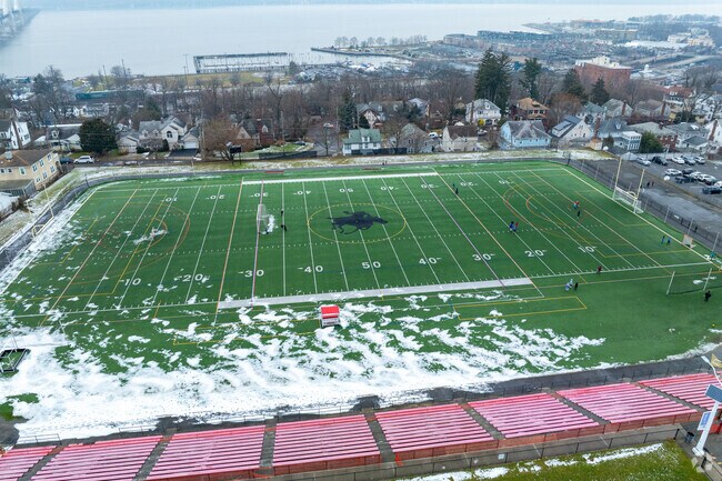 Washington Irving Interm School has the local lSleepy Hollow legend as their mascot.