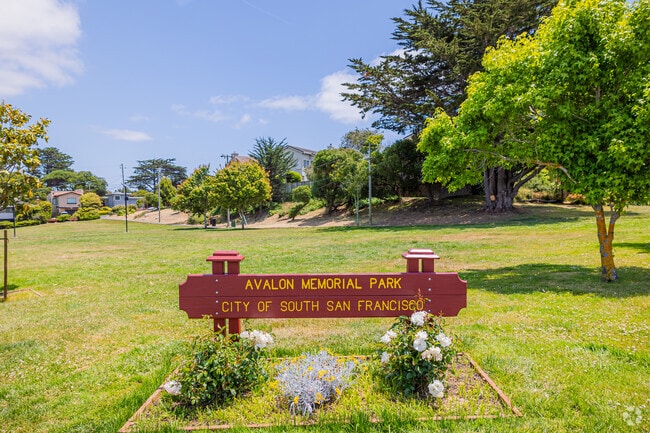 Avalon Memorial Park is one of many parks in South San Francisco.