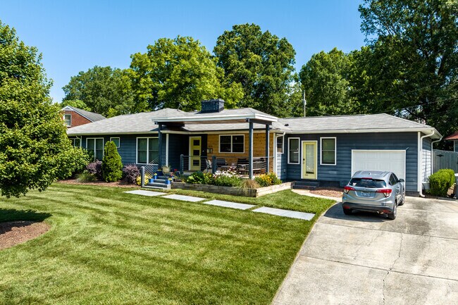 Locals love the updated Ranch homes in the Plaza Midwood neighborhood of Charlotte.