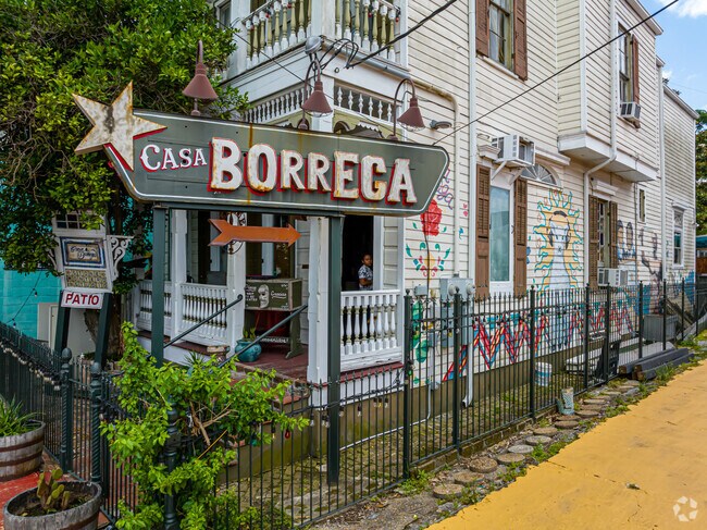 Casa Borrega serves Mexican cuisine on Oretha Castle Haley Boulevard.