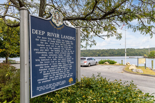 Deep River Landing allows captains to put their boat into the Connecticut River.