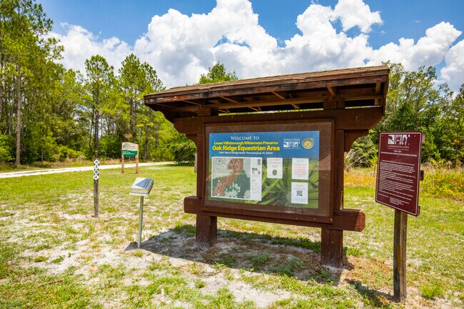 Near K-Bar Ranch, Oakridge Equestrian Area’s trails wind through wetlands and Flatwoods.