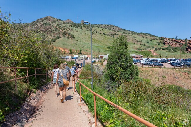 Red Rocks Park near Morrison has miles of trails to hike or bike.
