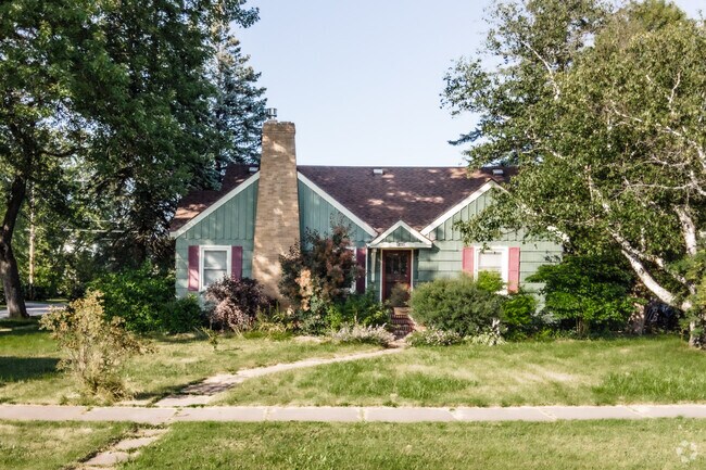 This Tudor revival is one of the unique home styles in Central Park Superior Wisconsin.