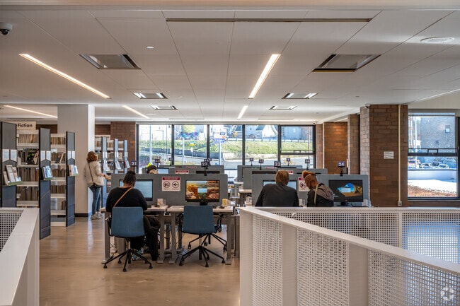 Putnam Heights residents are a short drive from the L.E. Phillips Memorial Library.