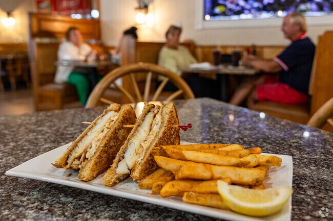 Micelli's Restaurant near Burnt Store offers popular seafood dishes like the grouper Rueben.