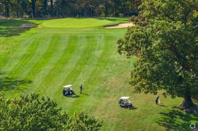 Enjoy a round of golf at Forest Park Golf Course in the scenic Dickeyville neighborhood.
