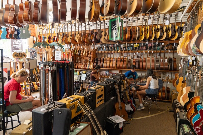 Ithaca Guitar Works in Fall Creek was opened in 1969.