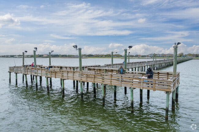 Public pier at Sylvan Beach Park in La Porte is well-stocked.