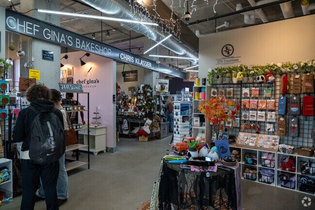 Unique shops and dining are available at the Northside Marketplace in Elizabeth Park Valley.