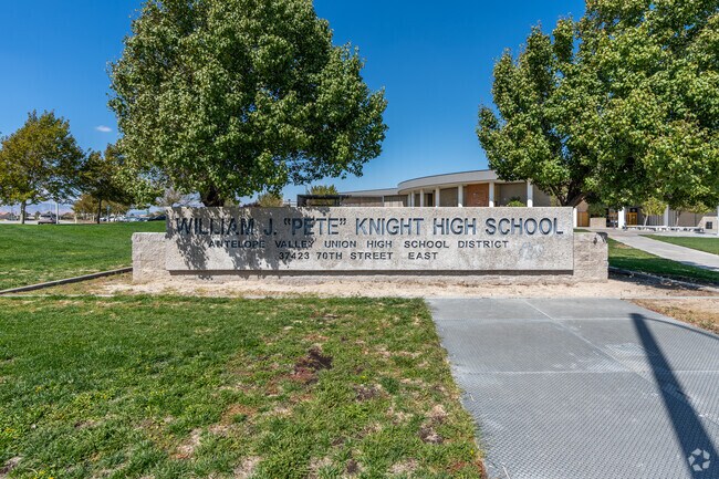 Knight High School serves over 2,500 students in Southeast Antelope Valley.