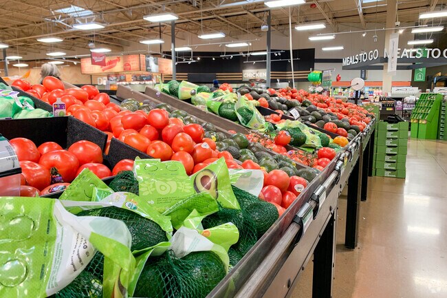 Find fresh fruits and vegetables at the local Kroger.