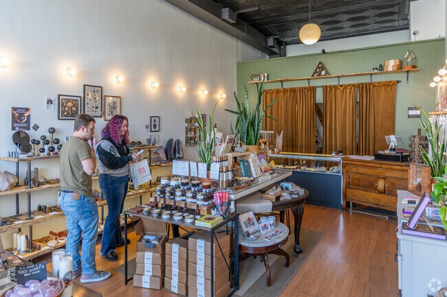 Almanac Supply in Northshore carries jewelry, books, candles and more.