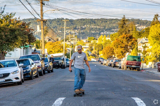 Locals love using the wide streets of Fremont for all kinds of sports.