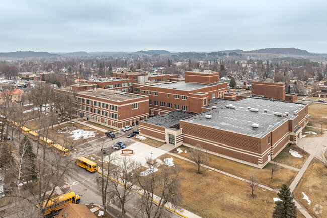 Hibbing High School is located in the middle of Hibbing MN.