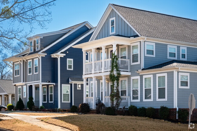 Many two-story homes sit on small plots of land in Greater Sullivan.