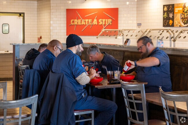 Stop for a bite to eat by Cedar Lakes Village at BD's Mongolian Grill.