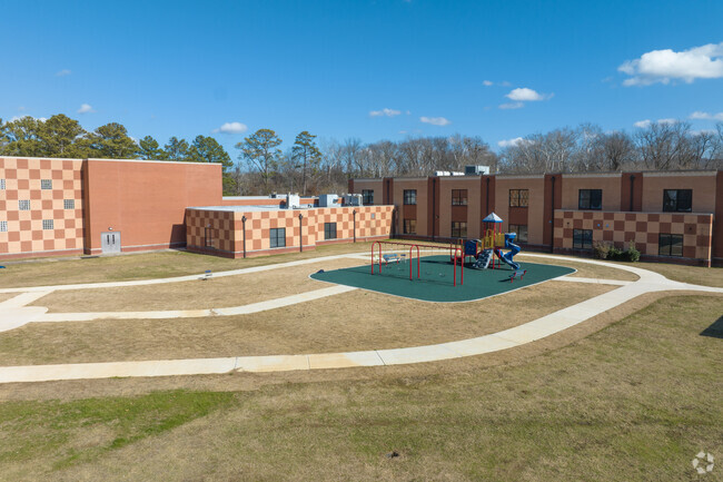 Huffman Academy has plenty of green space.