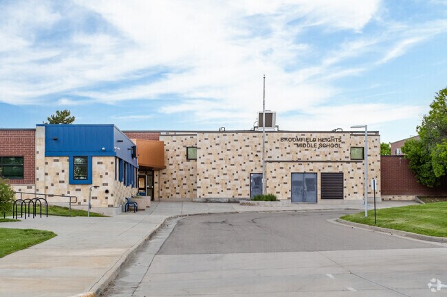Students in The Outlook attend Broomfield Heights Middle, which scores a B+ on Niche.