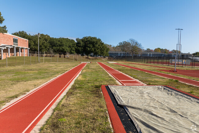 Hardy Middle School located in Jackson has a long jump practice field for its students.
