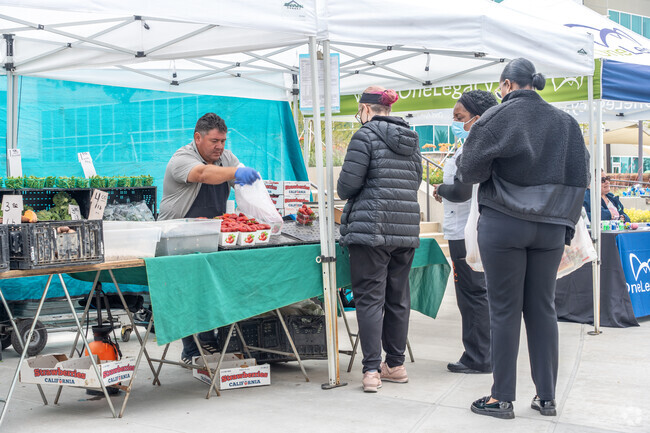Residents of Bethune can enjoy locally sourced foods from nearby farms at Moreno Valley Farmers Market.
