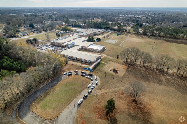 Student pick-up area at West View Elementary School