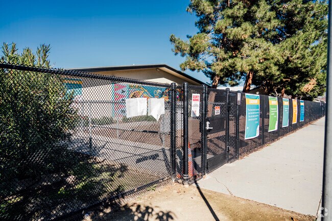 The front building of Alpha: Blanca Alvarado School in San Jose, California.