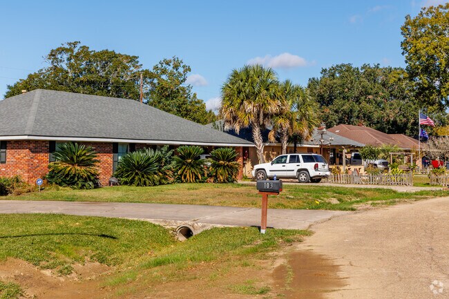 Brick and large sloped roofs are main features of most Neyland Park homes.