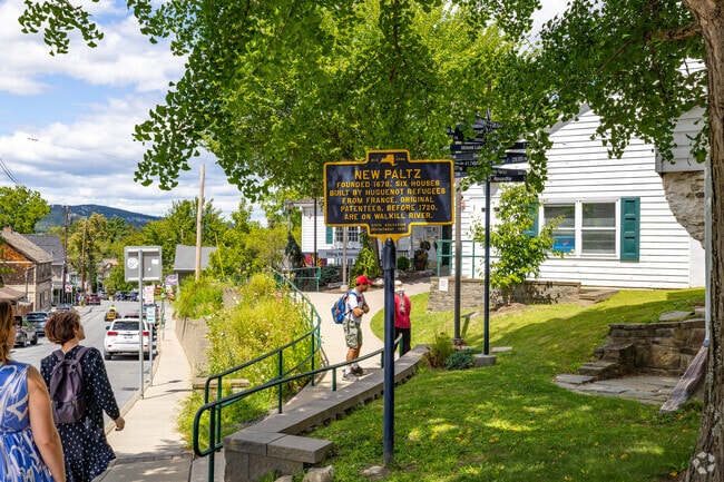 Founded in 1678, New Paltz preserves Huguenot roots along Main Street.