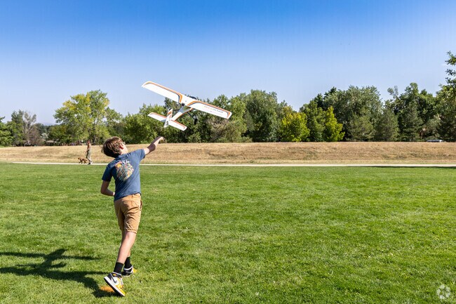 There is a large grass field at Foothills Community Park that's perfect for many activities.
