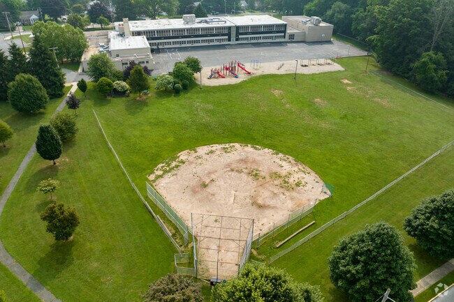 There is plenty of room for outdoor activities at Worrall Elementary School.