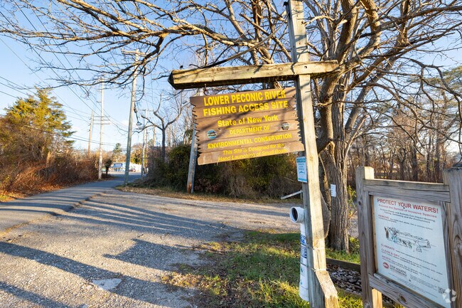 Peconic Bog County Park in Northampton has boat put-ins at the fishing access site.